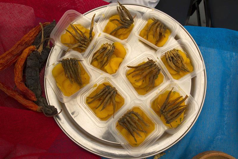 La "Paleta de sabores", una pizca de la riqueza gastronómica de Bolivia. Foto: EFE