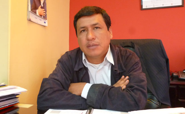 Oscar Cabrera, viceministro de Defensa Civil. Foto: ABI