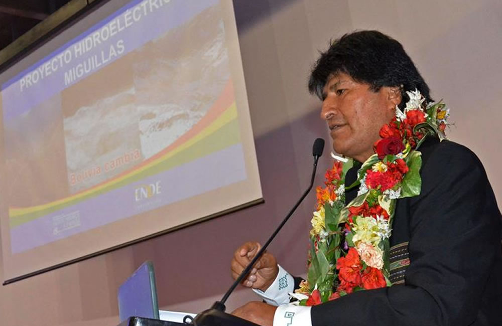 El presidente de Bolivia Evo Morales. Foto: EFE