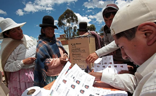 Elecciones Bolivia. Foto: EFE