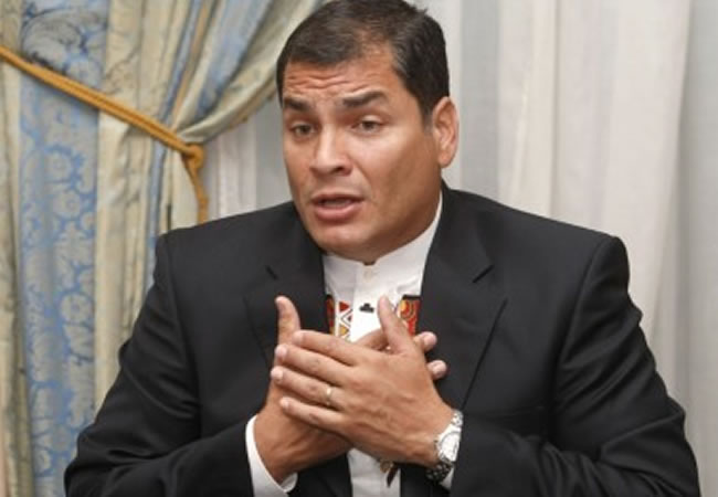 Presidente de Ecuador Rafael Correa. Foto: EFE