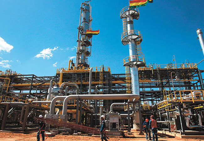 Planta de Gas Bolivia. Foto: EFE