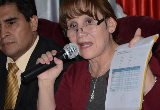 Presidenta del TSE, Wilma Velasco. Foto: EFE