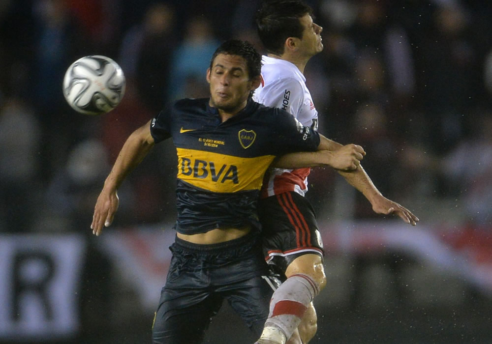 Boca Juniors y River Plate inician su serie superclásica en busca de la final de la Copa Sudamericana. Foto: EFE