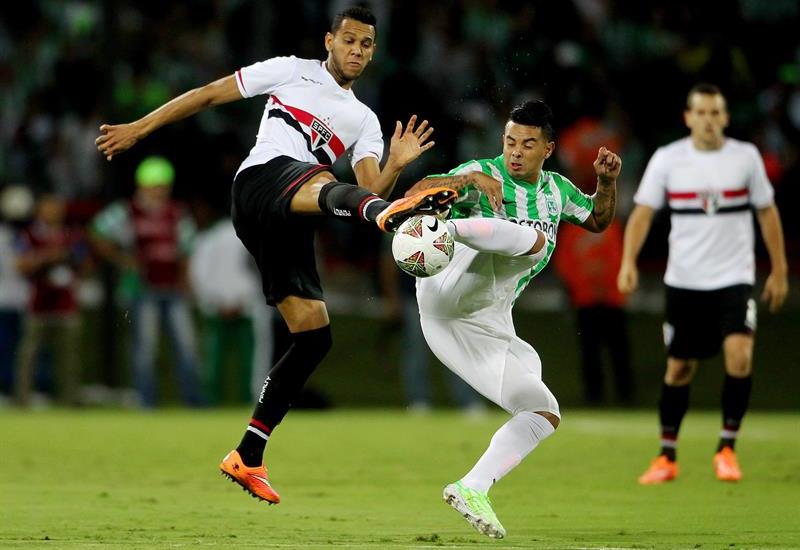 Nacional le ganó 1-0 São Paulo de Brasil con gol de Luis Carlos Ruiz. Foto: EFE