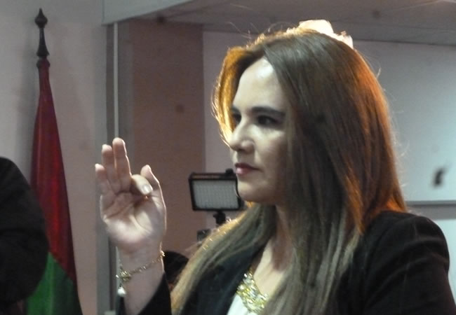Patricia Santos, Fiscal Departamental de La Paz. Foto: ABI