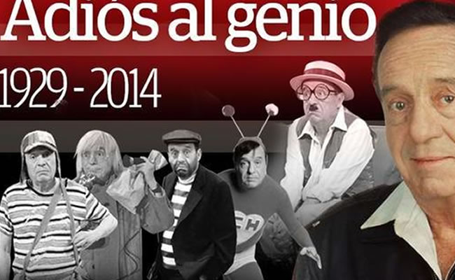 Latinoamérica recuerda con nostalgia el legado artístico de Chespirito. Foto: Twitter
