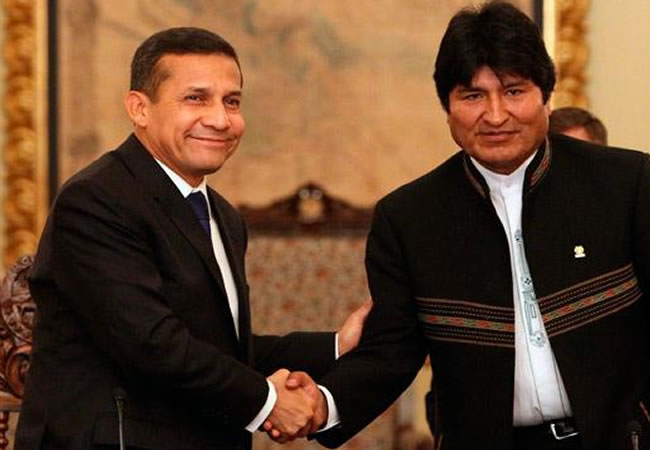Presidentes Ollanta Humala y Evo Morales. Foto: EFE