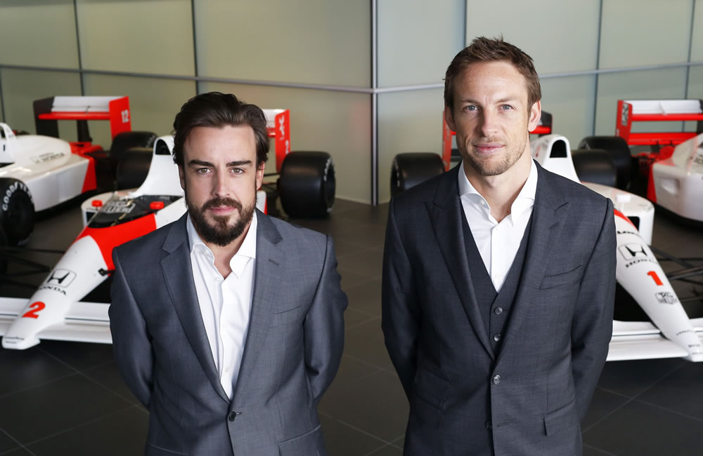 Jenson Button acompañará a Alonso como piloto oficial en McLaren. Foto: EFE