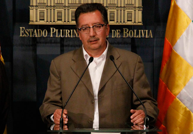 Vladimir Sánchez, Ministro de Obras Públicas. Foto: ABI