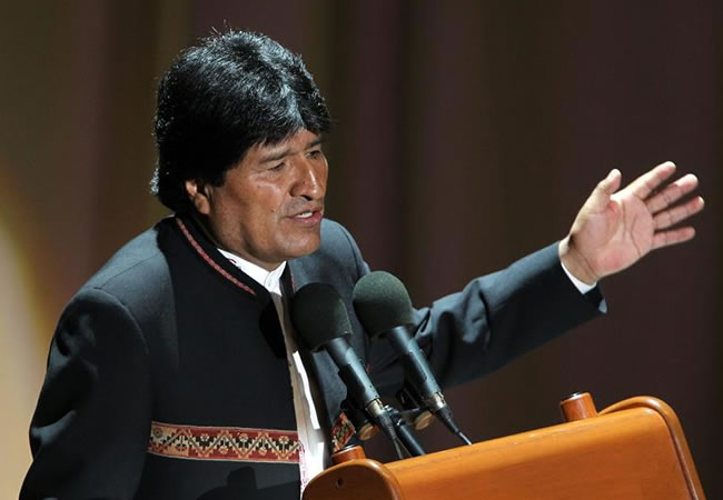 Presidente Evo Morales en Cumbre Mercosur. Foto: EFE
