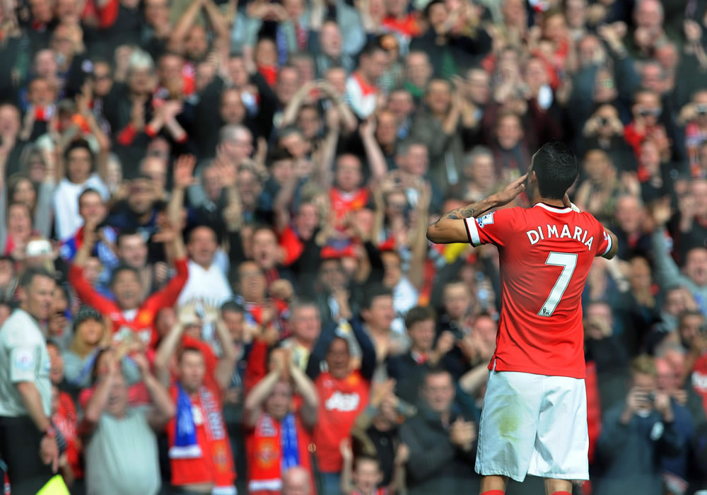 El Manchester United confirma que Di María podría volver ante el Aston Villa. Foto: EFE