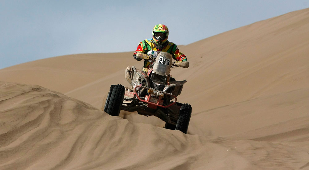 Walter Nosiglia, número 283 en el rally Dakar 2015. Foto: EFE