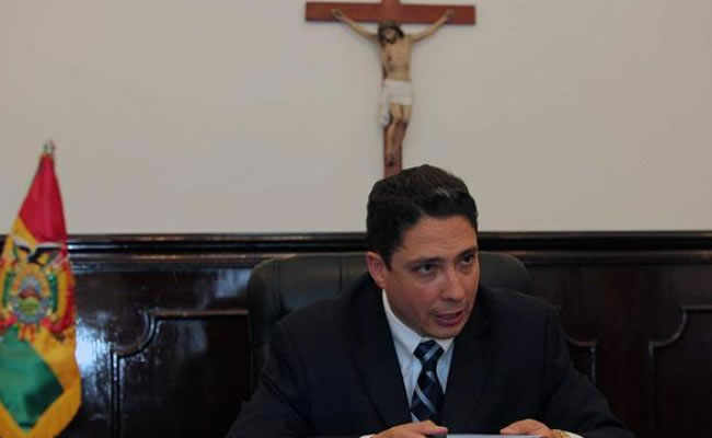 En la imagen un registro del procurador general del Estado de Bolivia, Héctor Arce. Foto: EFE
