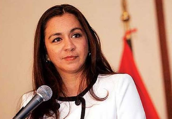 Vicepresidenta peruana, Marisol Espinoza. Foto: ABI