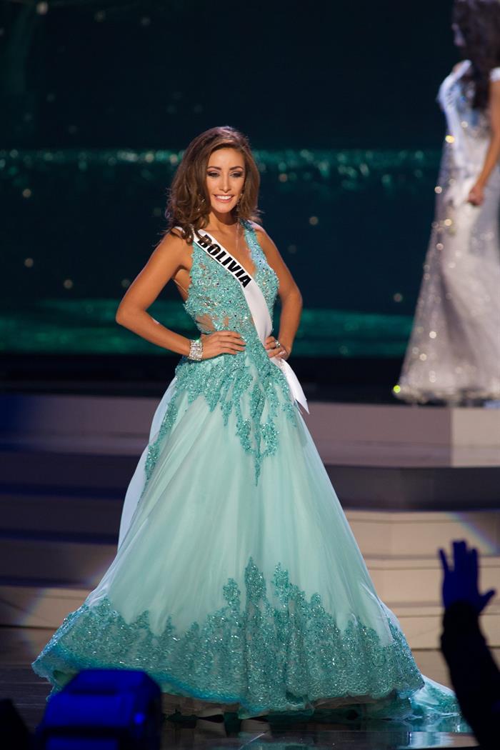 Claudia Tavel,durante un desfile del concurso Miss Universo. Foto: EFE