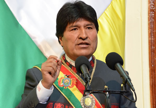Presidente Evo Morales, Posesión en su tercer mandato de la presidencia boliviana. Foto: EFE