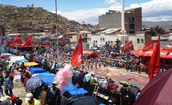 Avenida Cívica en la ciudad de Oruro. Foto: ABI