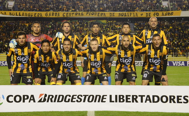 Plantel de The Strongest que superó la primera fase de la Copa Libertadores. Foto: ABI