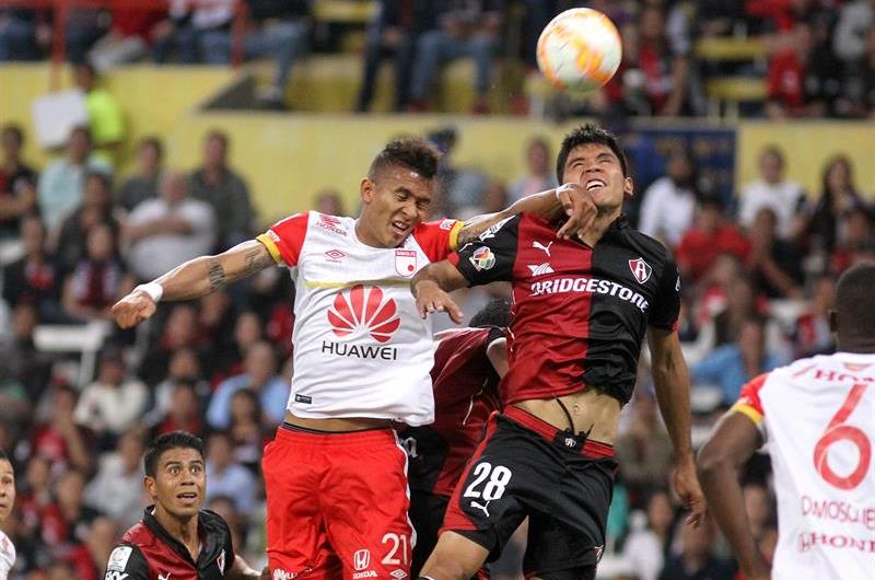 Santa Fe venció al Atlas en México 0-1 con un gol de Luis Carlos Arias. Foto: EFE
