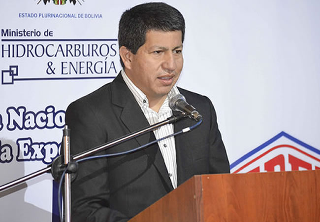 Ministro de Hidrocarburos y Energía,  Luis Alberto Sánchez. Foto: ABI