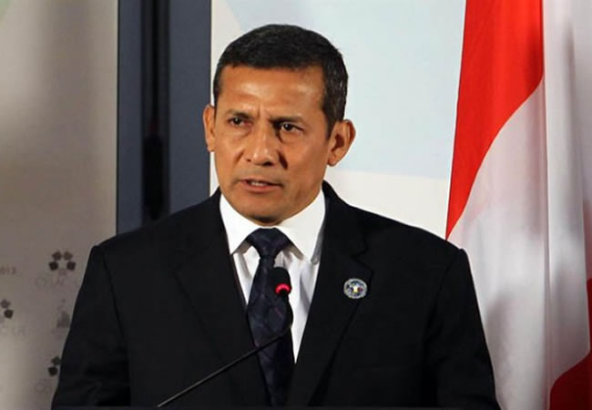 El presidente de Perú, Ollanta Humala. Foto: ABI