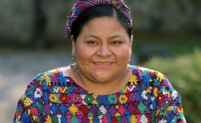 Lider Guatemalteca y premio Nobel de Paz, Rigoberta Menchu. Foto: ABI