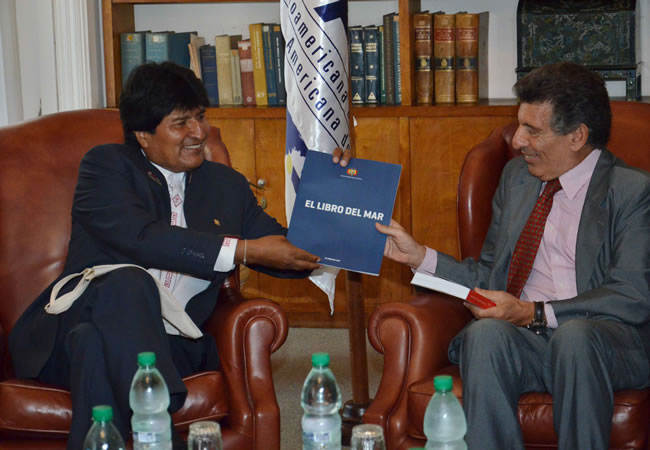 Presidente Evo Morales en la Asociación Latinoamericana de Integración (ALADI). Foto: ABI