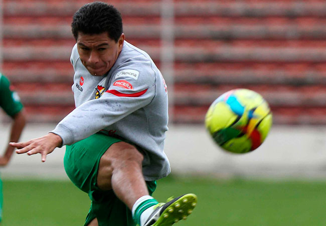 El goleador boliviano Carlos Saucedo. Foto: EFE