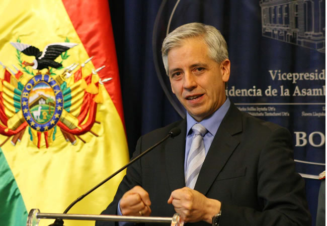Vicepresidente Álvaro García Linera. Foto: ABI