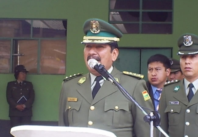 Excomandante Óscar Nina. Foto: ABI