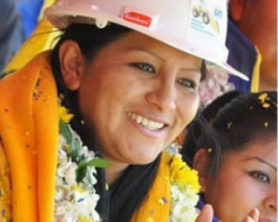 La candidata por Unidad Nacional a la Alcaldía de El Alto, Soledad Chapetón. Foto: ABI