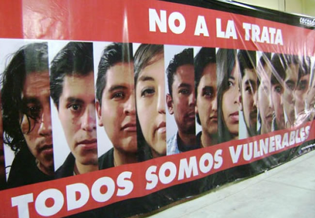 Trata y tráfico de personas, campaña. Foto: ABI