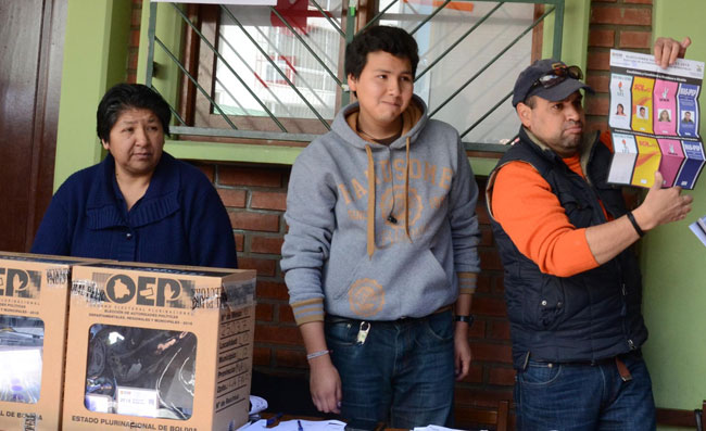 Proceso electoral en Bolivia. Foto: ABI