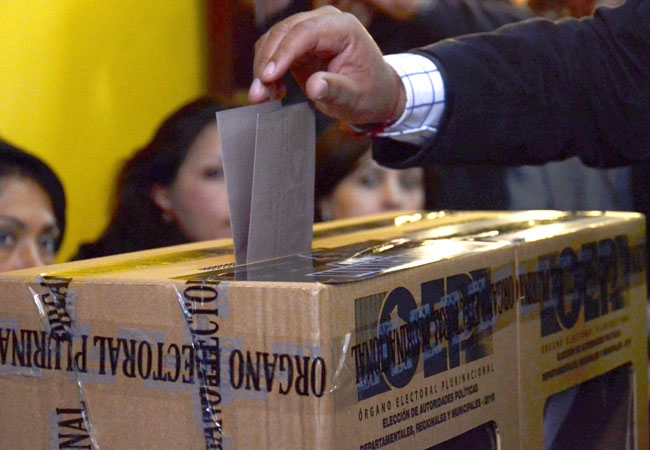 Elecciones subnacionales de Bolivia. Foto: ABI
