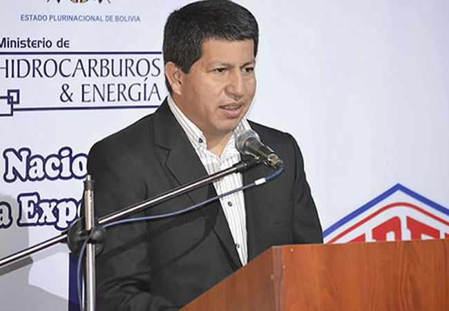 Luis Alberto Sánchez, Ministro de Hidrocarburos y Energía. Foto: ABI