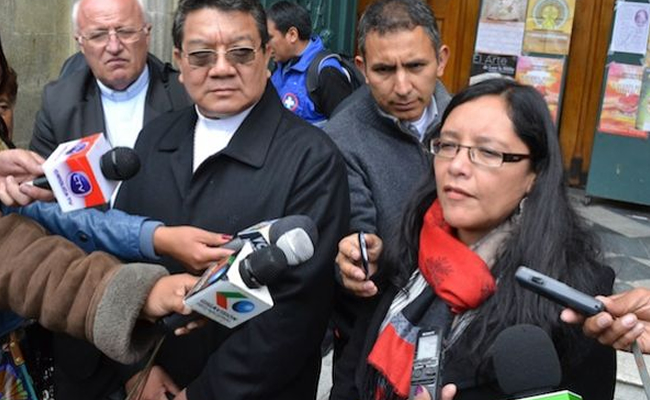La viceministra boliviana de Políticas Comunicacionales, Claudia Espinoza. Foto: ABI