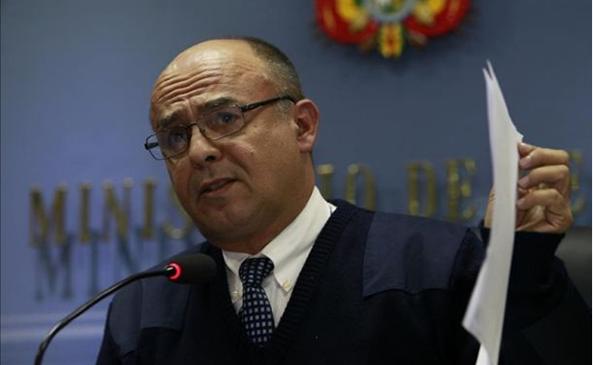 El ministro de Defensa de Bolivia, Reymi Ferreira. Foto: EFE