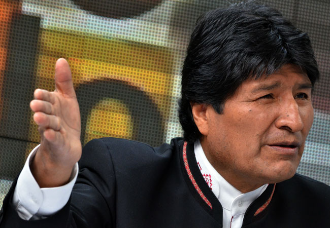 El presidente Evo Morales, durante la entrevista en el programa el Pueblo es Noticia. Foto: ABI