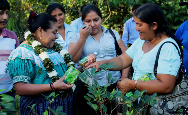 La guatemalteca Rigoberta Menchú, destacó las diferentes obras emprendidas por Evo Morales. Foto: ABI