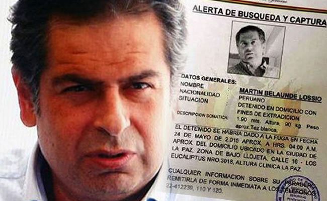 La fuga del empresario peruano Martín Belaunde tiene en jaque a la justicia boliviana. Foto: ABI