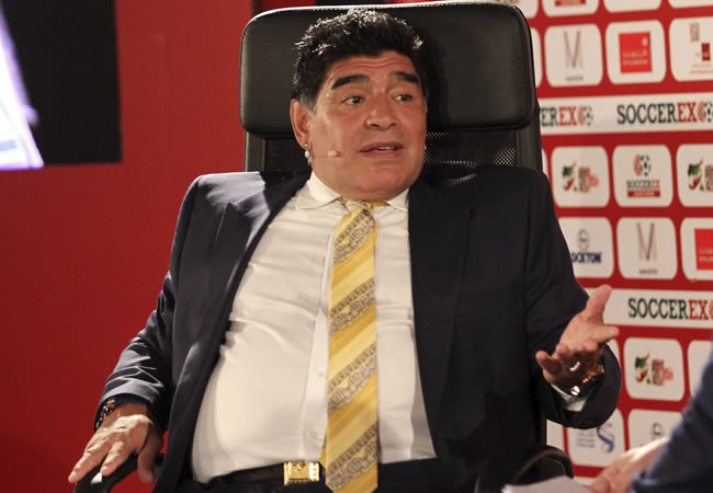 Diego Maradona, una de las voces que más intensamente ha criticado a la FIFA. Foto: EFE