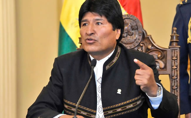 Morales: El país no será refugio de corruptos y pide no confundirlo con Obama. Foto: ABI