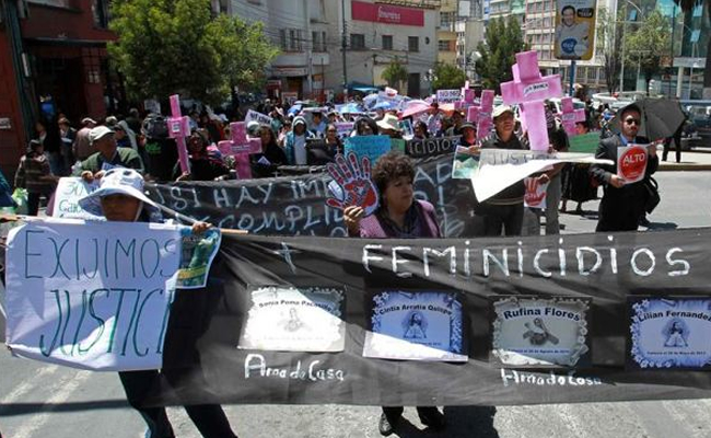 Bolivia registró al menos 34 feminicidios entre enero y mayo de este año. Foto: EFE
