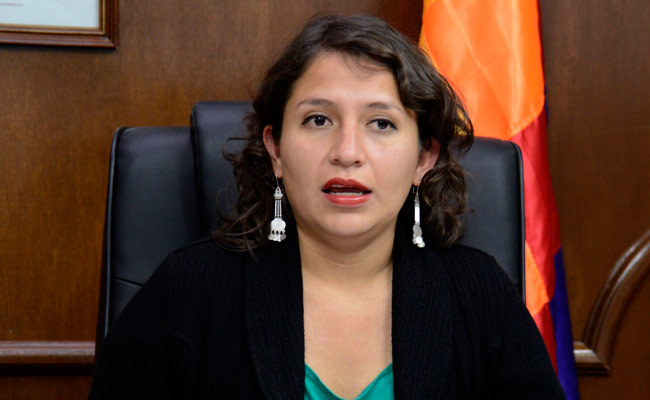 Dra. Ariana Campero Nava, ministra de Salud. Foto: ABI