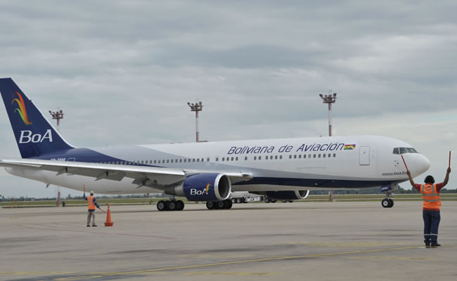 BoA alista plan de vuelo "pastoral" para transportar al Papa. Foto: ABI