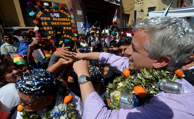 Vicepresidente Linera pide por la unidad y prosperidad de Bolivia. Foto: ABI