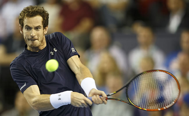 Andy Murray obtuvo los primeros puntos para Gran Bretaña en la Copa Davis. Foto: EFE