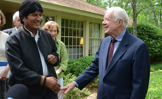 Jimmy Carter pide a Chile 'negociar de buena fe'. Foto: ABI