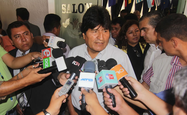 Evo Morales dice que Chile quiere dialogar. Foto: ABI